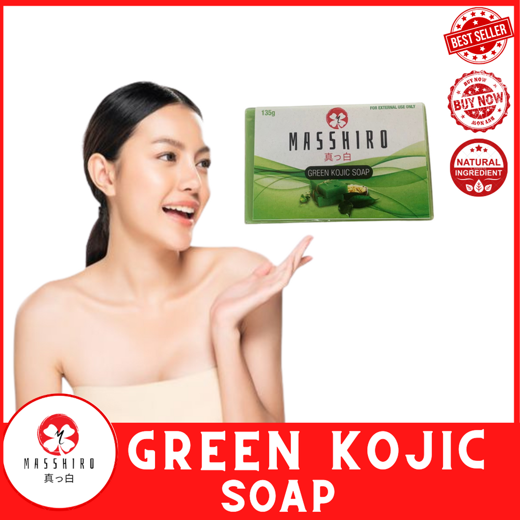 Masshiro Green Kojic Soap